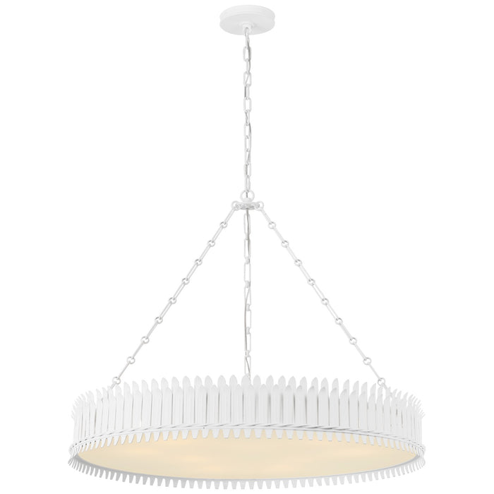 Visual Comfort Signature SK 5207PW-FA LED Chandelier, Plaster White