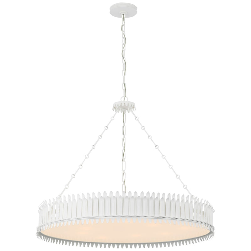 Visual Comfort Signature SK 5207PW-FA LED Chandelier, Plaster White