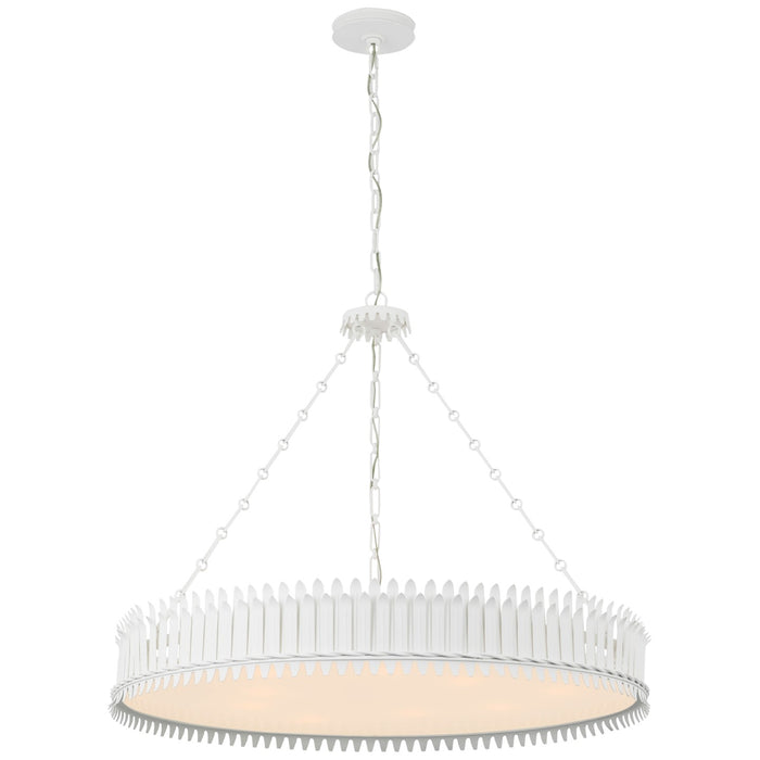 Visual Comfort Signature SK 5207PW-FA LED Chandelier, Plaster White