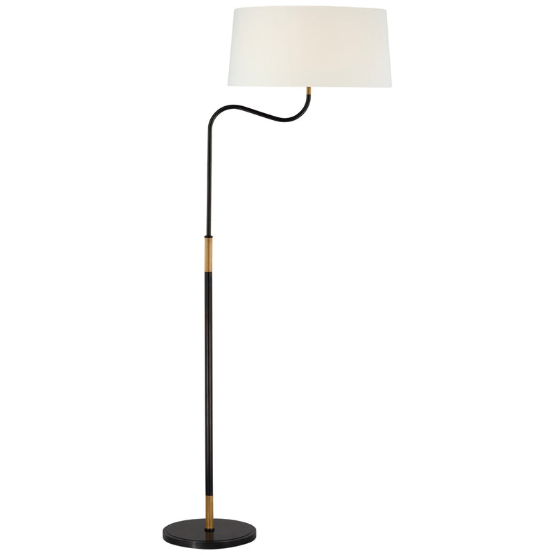 Visual Comfort Signature TOB 1350BZ/HAB-L LED Floor Lamp, Bronze and Brass