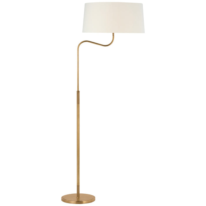 Visual Comfort Signature TOB 1350HAB-L LED Floor Lamp, Hand-Rubbed Antique Brass