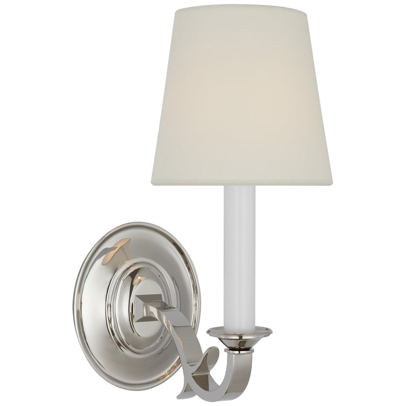 Visual Comfort Signature TOB 2120PN-L One Light Wall Sconce, Polished Nickel