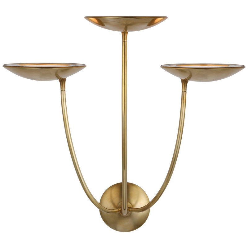 Visual Comfort Signature TOB 2785HAB LED Wall Sconce, Hand-Rubbed Antique Brass