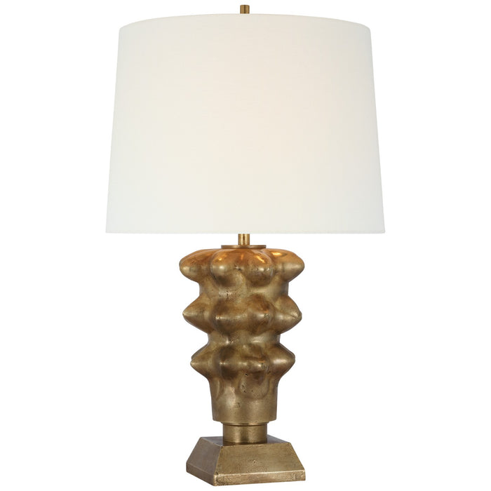 Visual Comfort Signature TOB 3552MBR-L LED Table Lamp, Museum Brass
