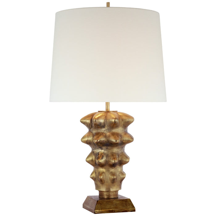 Visual Comfort Signature TOB 3553MBR-L LED Table Lamp, Museum Brass