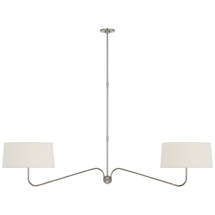 Visual Comfort Signature TOB 5353PN-L LED Chandelier, Polished Nickel