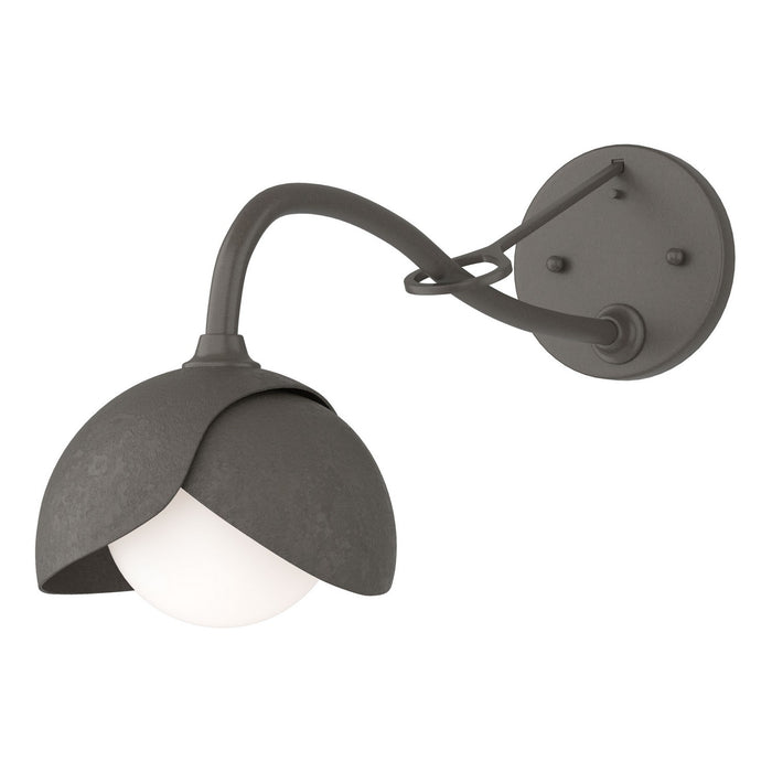 Hubbardton Forge 201377-SKT-07-07-GG0711 One Light Wall Sconce, Dark Smoke