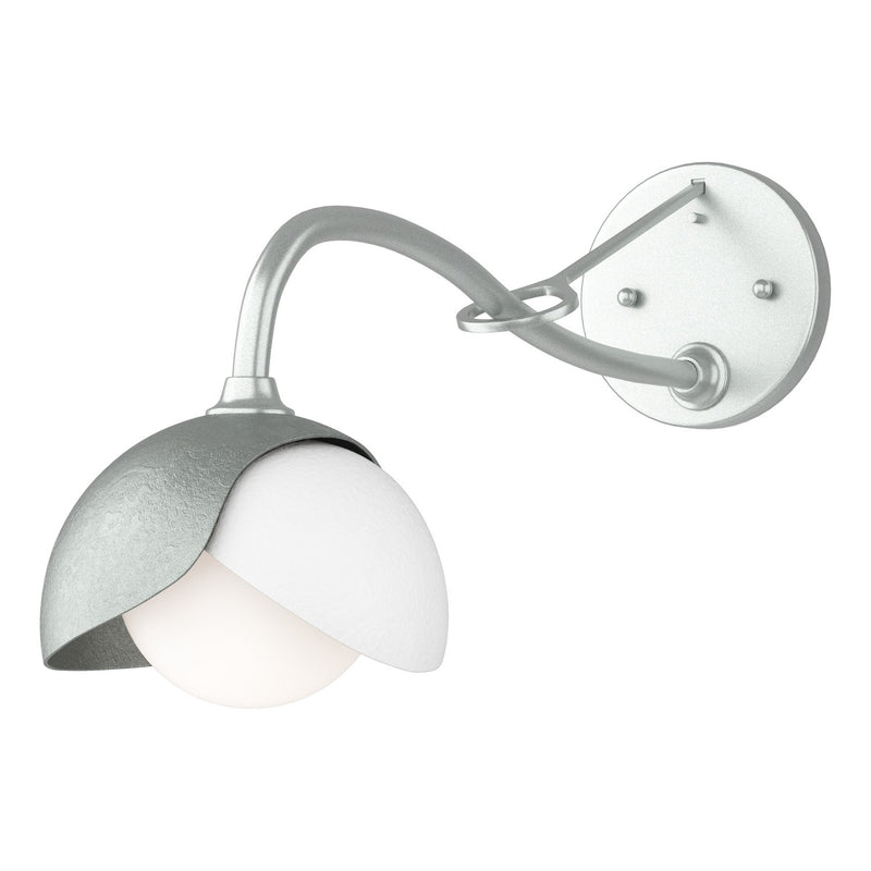 Hubbardton Forge 201377-SKT-82-02-GG0711 One Light Wall Sconce, Vintage Platinum