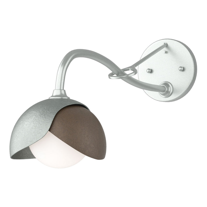 Hubbardton Forge 201377-SKT-82-05-GG0711 One Light Wall Sconce, Vintage Platinum