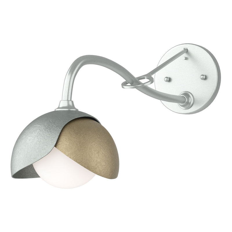 Hubbardton Forge 201377-SKT-82-84-GG0711 One Light Wall Sconce, Vintage Platinum