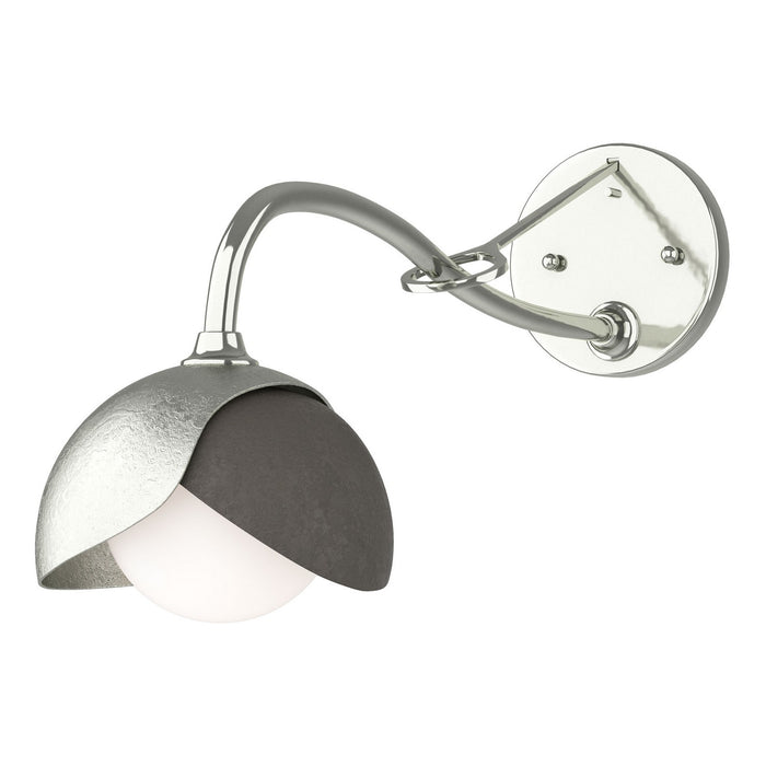 Hubbardton Forge 201377-SKT-85-07-GG0711 One Light Wall Sconce, Sterling