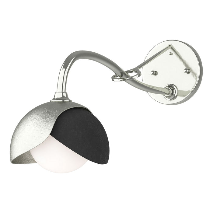 Hubbardton Forge 201377-SKT-85-10-GG0711 One Light Wall Sconce, Sterling