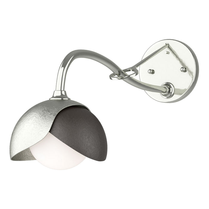 Hubbardton Forge 201377-SKT-85-14-GG0711 One Light Wall Sconce, Sterling