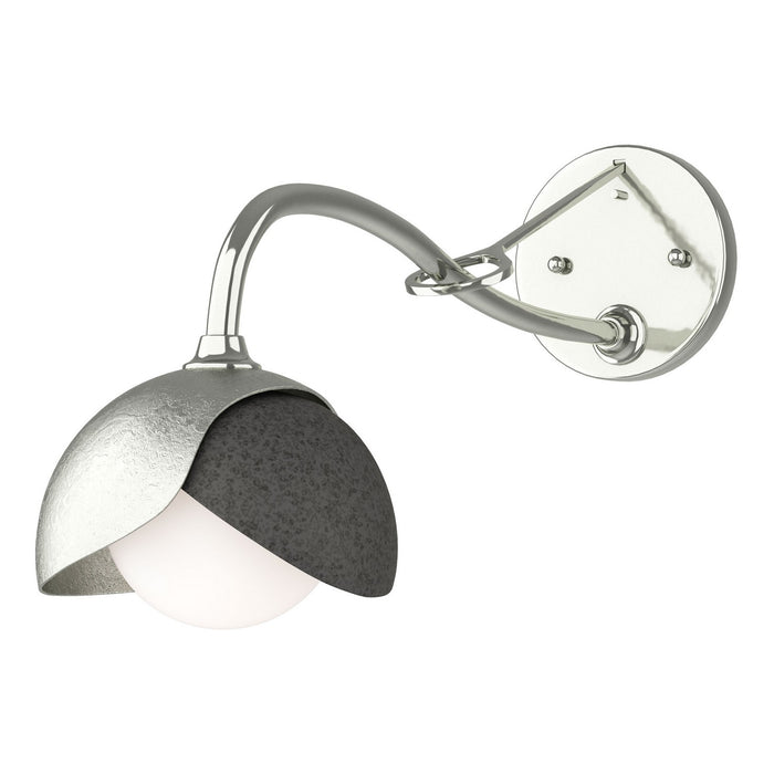 Hubbardton Forge 201377-SKT-85-20-GG0711 One Light Wall Sconce, Sterling