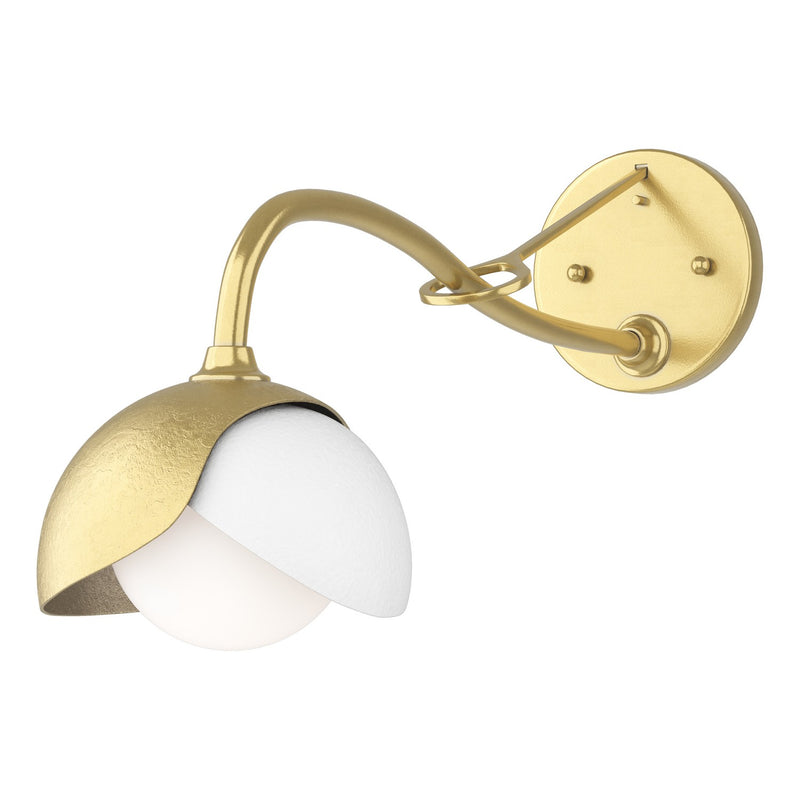 Hubbardton Forge 201377-SKT-86-02-GG0711 One Light Wall Sconce, Modern Brass
