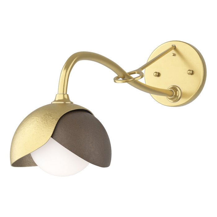 Hubbardton Forge 201377-SKT-86-05-GG0711 One Light Wall Sconce, Modern Brass