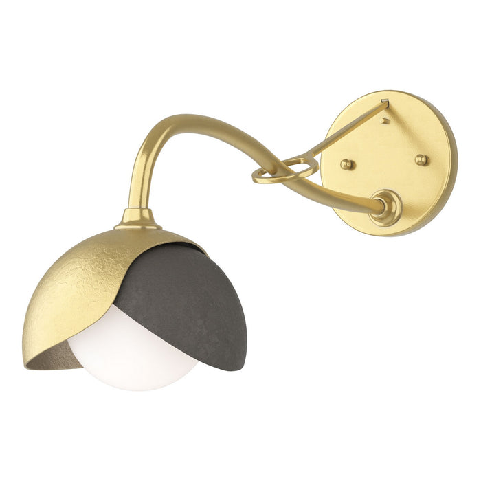 Hubbardton Forge 201377-SKT-86-07-GG0711 One Light Wall Sconce, Modern Brass