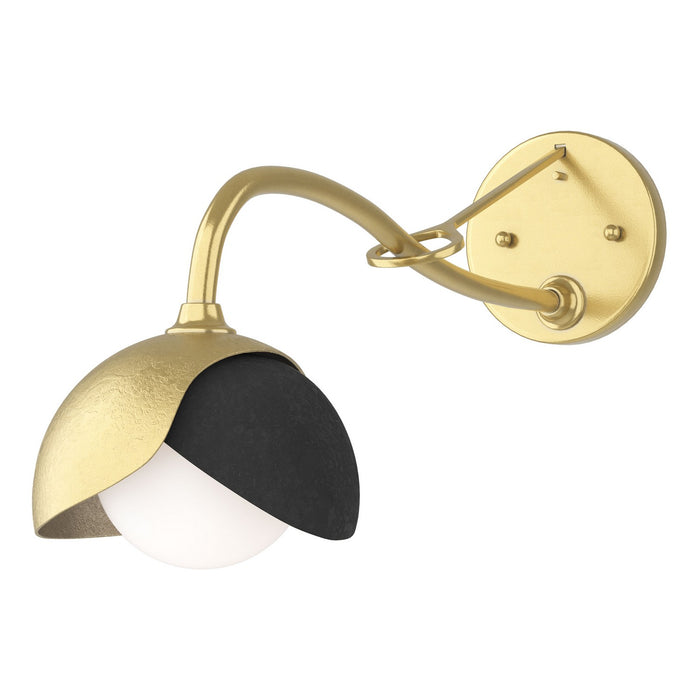 Hubbardton Forge 201377-SKT-86-10-GG0711 One Light Wall Sconce, Modern Brass