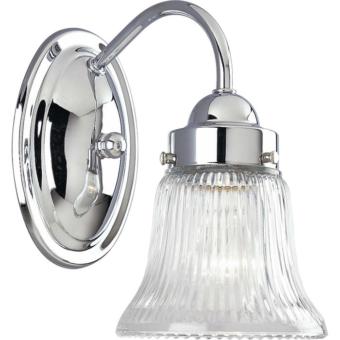 Progress Lighting P3287-15 One Light Bath Bracket, Polished Chrome