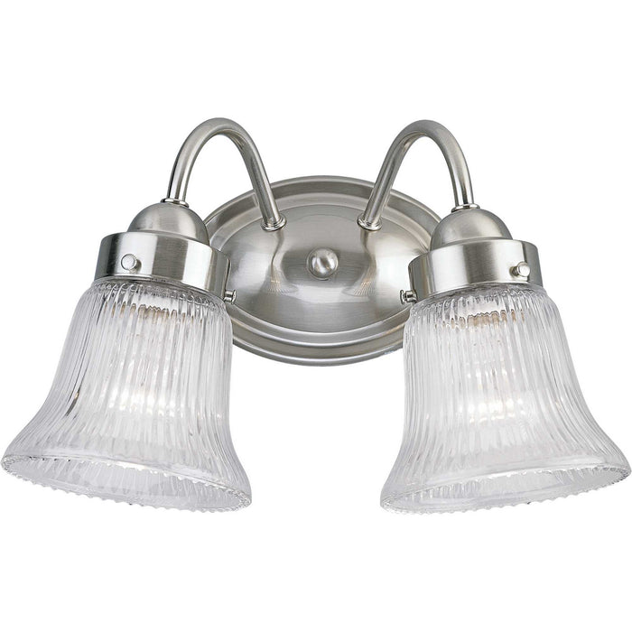 Progress Lighting P3288-09 Two Light Bath Bracket, Brushed Nickel