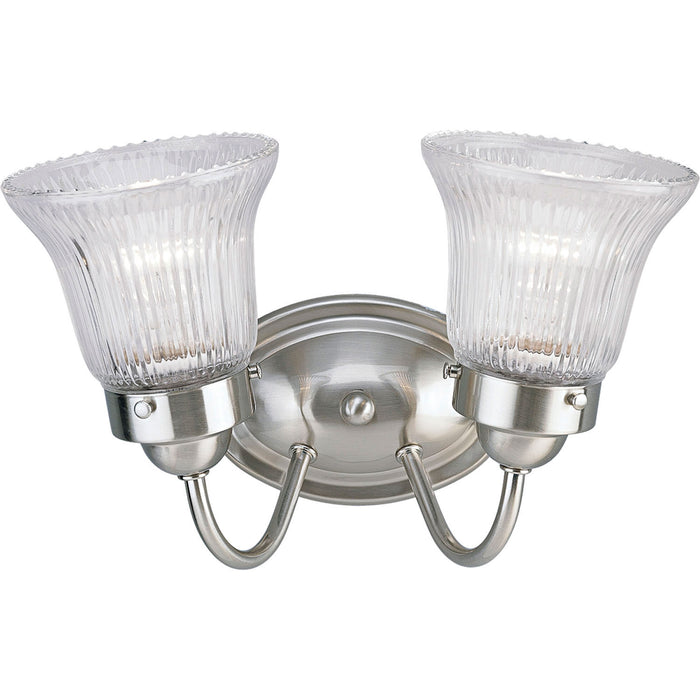 Progress Lighting P3288-09 Two Light Bath Bracket, Brushed Nickel