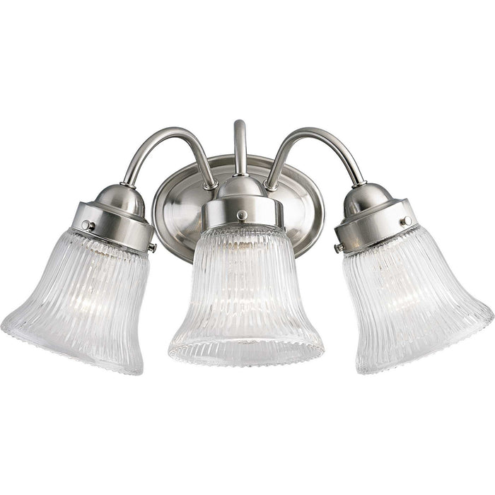 Progress Lighting P3289-09 Three Light Bath Bracket, Brushed Nickel