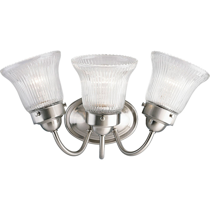 Progress Lighting P3289-09 Three Light Bath Bracket, Brushed Nickel