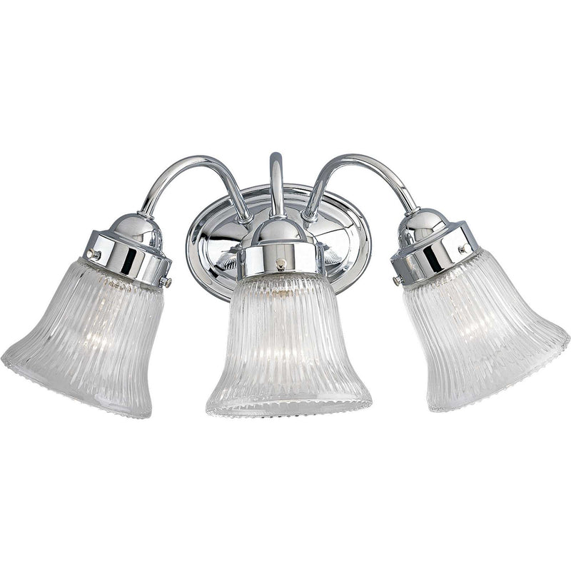 Progress Lighting P3289-15 Three Light Bath Bracket, Polished Chrome