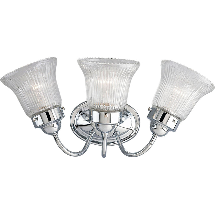 Progress Lighting P3289-15 Three Light Bath Bracket, Polished Chrome