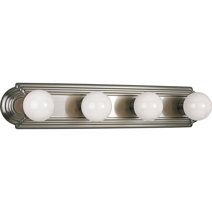 Progress Lighting P3025-09 Four Light Bath Bracket, Brushed Nickel