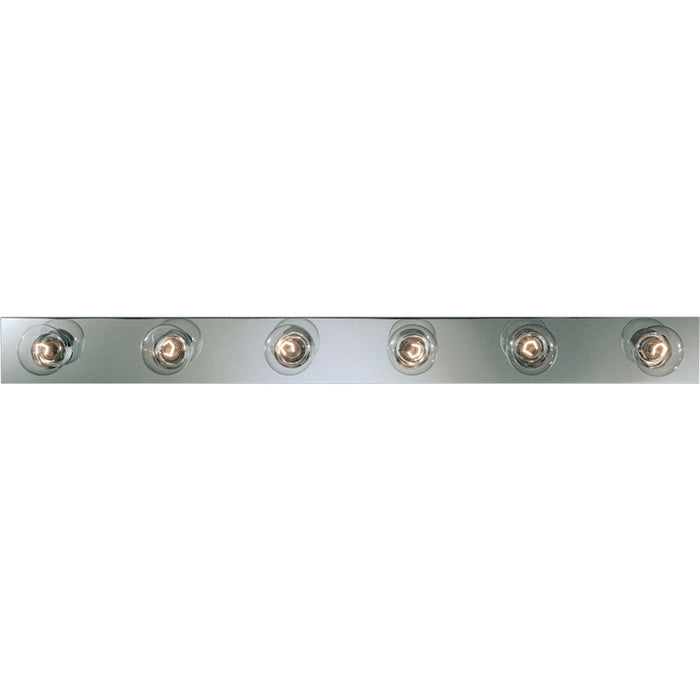Progress Lighting P3117-15 Six Light Bath Vanity, Polished Chrome