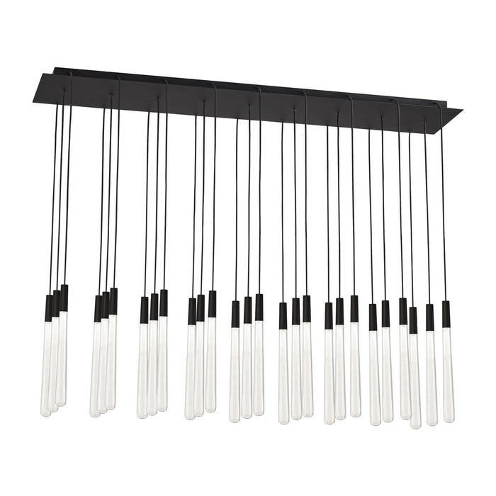 Visual Comfort Modern 700TRSPPYLC27TB-LED277 LED Chandelier, Nightshade Black