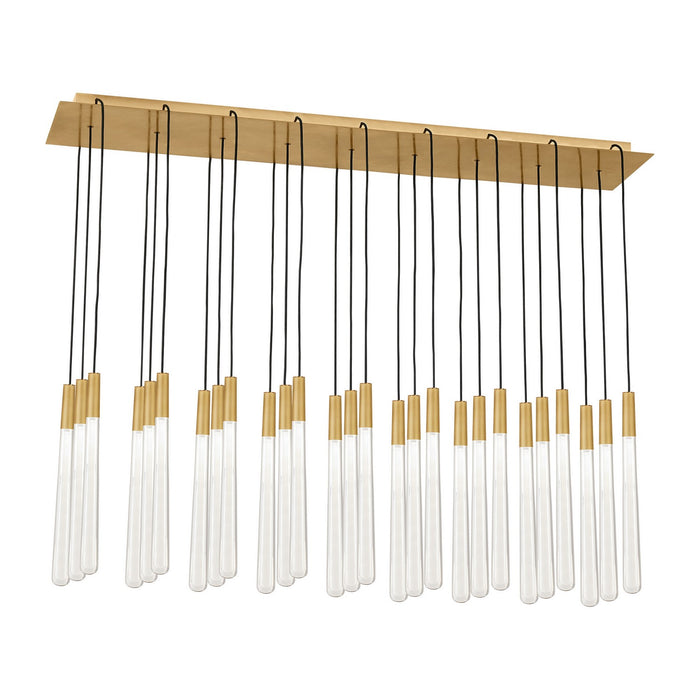 Visual Comfort Modern 700TRSPPYLC27TNB-LED120 LED Chandelier, Natural Brass