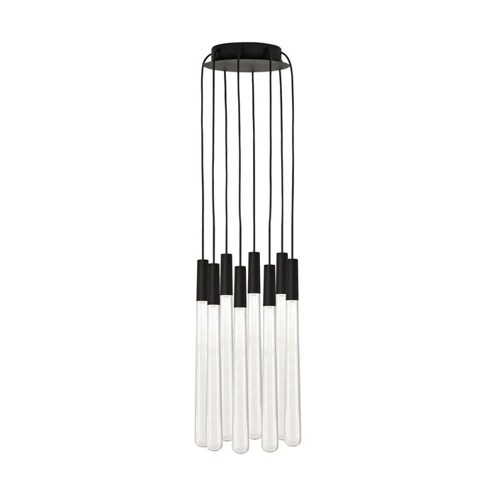 Visual Comfort Modern 700TRSPPYLC8RB-LED930 LED Chandelier, Nightshade Black