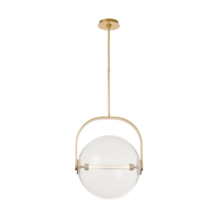 Visual Comfort Modern SLPD10327CNB LED Pendant, Natural Brass