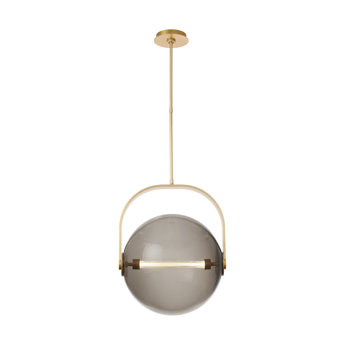 Visual Comfort Modern SLPD10327TSMNB LED Pendant, Natural Brass