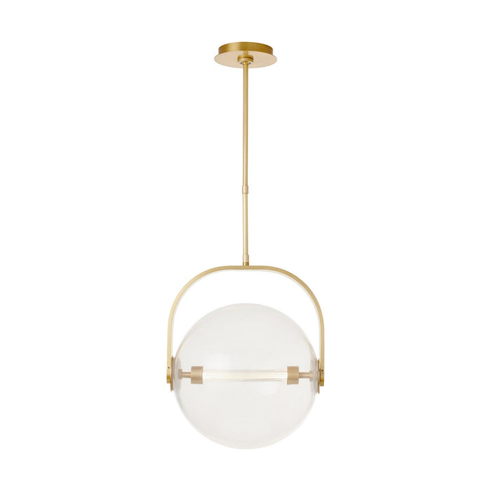 Visual Comfort Modern SLPD10427CNB LED Pendant, Natural Brass