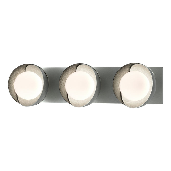 Hubbardton Forge 201378-SKT-82-85-GG0711 Three Light Bath Sconce, Vintage Platinum