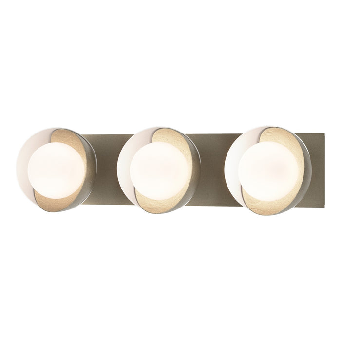 Hubbardton Forge 201378-SKT-84-02-GG0711 Three Light Wall Sconce, Soft Gold