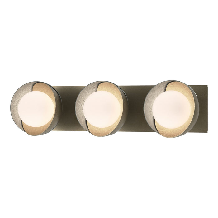 Hubbardton Forge 201378-SKT-84-82-GG0711 Three Light Bath Sconce, Soft Gold