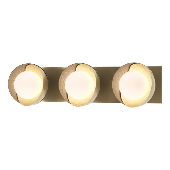 Hubbardton Forge 201378-SKT-86-84-GG0711 Three Light Bath Sconce, Modern Brass