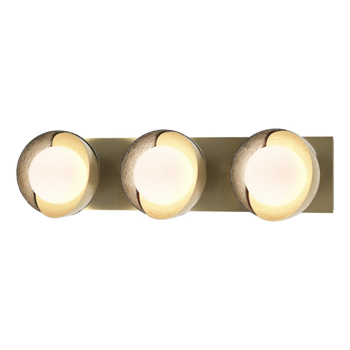 Hubbardton Forge 201378-SKT-86-85-GG0711 Three Light Bath Sconce, Modern Brass