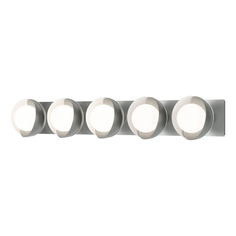 Hubbardton Forge 201379-SKT-82-02-GG0711 Five Light Wall Sconce, Vintage Platinum