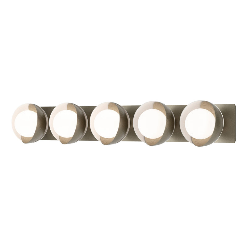 Hubbardton Forge 201379-SKT-84-02-GG0711 Five Light Wall Sconce, Soft Gold
