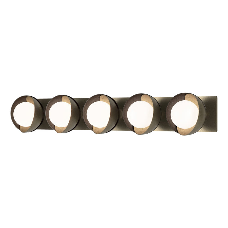 Hubbardton Forge 201379-SKT-84-14-GG0711 Five Light Bath Sconce, Soft Gold