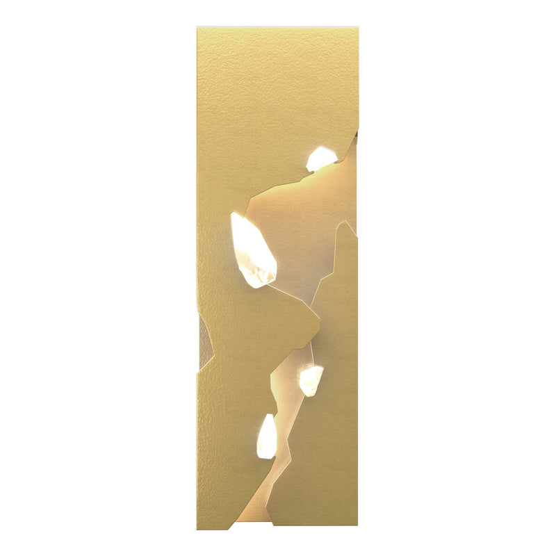 Hubbardton Forge 202015-LED-86-CR LED Wall Sconce, Modern Brass