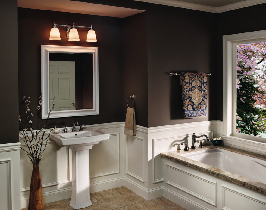 Progress Lighting P3029-09 Three Light Bath, Brushed Nickel