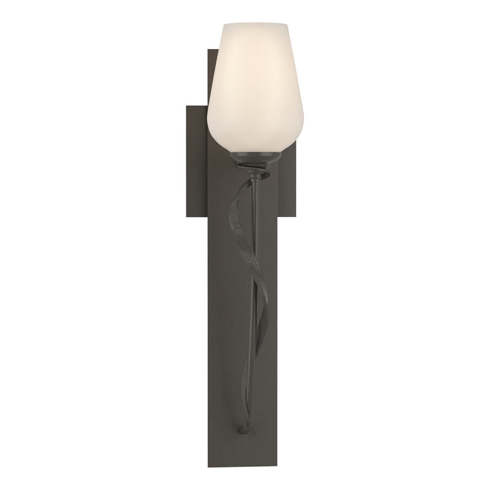Hubbardton Forge 203030-SKT-07-GG0303 One Light Wall Sconce, Dark Smoke