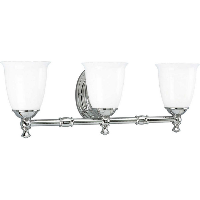 Progress Lighting P3029-15 Three Light Bath, Polished Chrome