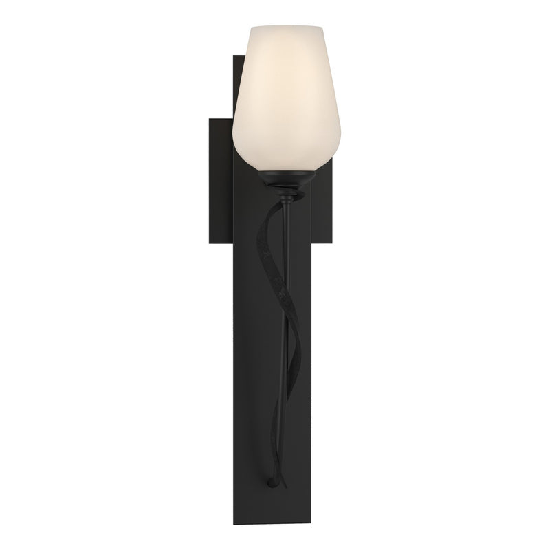Hubbardton Forge 203030-SKT-10-GG0303 One Light Wall Sconce, Black
